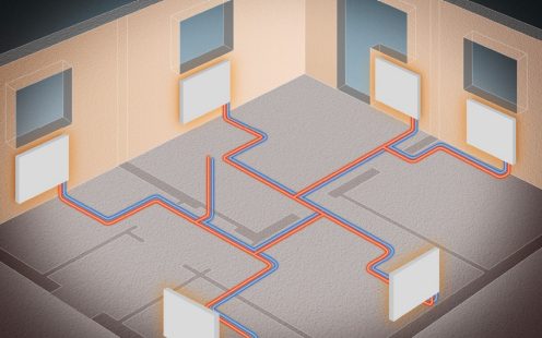 Egycsöves rendszer radiátoros fűtés esetén